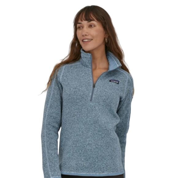 Patagonia Women's “Better Sweater” 1/4 Zip Fleece Size X-Small in Steam Blue-EUC - Picture 3 of 9